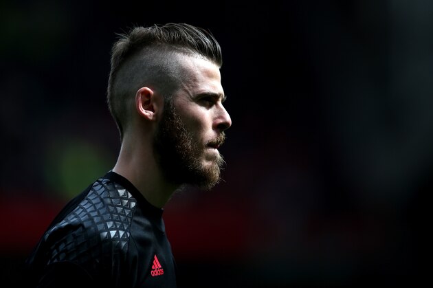 MANCHESTER, ENGLAND - APRIL 30: David De Gea of Manchester United looks on during the Premier League match between Manchester United and Swansea City at Old Trafford on April 30, 2017 in Manchester, England.  (Photo by Jan Kruger/Getty Images)