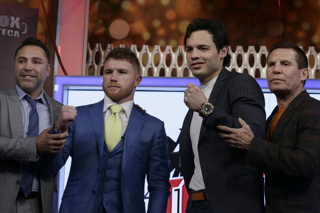 Mexican boxers Saul