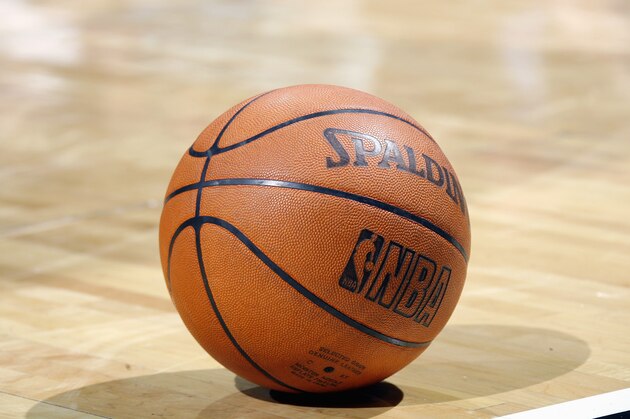 SAN ANTONIO - JANUARY 5:  Detail of the reinstated leather official NBA ball, which replaced the microfiber synthetic version at the beginning of the year, during the NBA game between the Dallas Mavericks and the San Antonio Spurs at AT&T Center on January 5, 2007 in San Antonio, Texas. The Mavs won, 90-85. NOTE TO USER: User expressly acknowledges and agrees that, by downloading and or using this photograph, User is consenting to the terms and conditions of the Getty Images License Agreement. Mandatory Copyright Notice: Copyright 2007 NBAE (Photo by Layne Murdoch/NBAE via Getty Images)