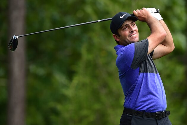 WILMINGTON, NC - MAY 4: Francesco Molinari of Italy plays his shot from the eighth tee during round one of the Wells Fargo Championship at Eagle Point Golf Club on May 4, 2017 in Wilmington, North Carolina. (Photo by Jared C. Tilton/Getty Images)