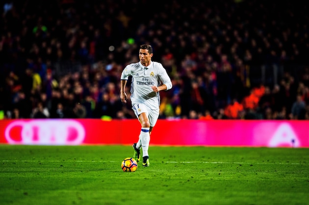 BARCELONA, SPAIN - DECEMBER 03:  Cristiano Ronaldo of Real Madrid is pictured during the La Liga match between FC Barcelona and Real Madrid CF at Camp Nou stadium on December 03, 2016 in Barcelona, Spain.  (Photo by Vladimir Rys Photography/Getty Images)