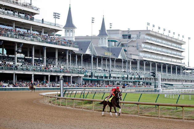 LOUISVILLE, KENTUCKY - MAY 03: Classic Empire, owned by John Oxley and trained by Mark E. Casse, exercises in preparation for the Kentucky Derby at Churchill Downs on May 3, 2017 in Louisville, Kentucky. (Photo by Jon Durr/Eclipse Sportswire/Getty Images)