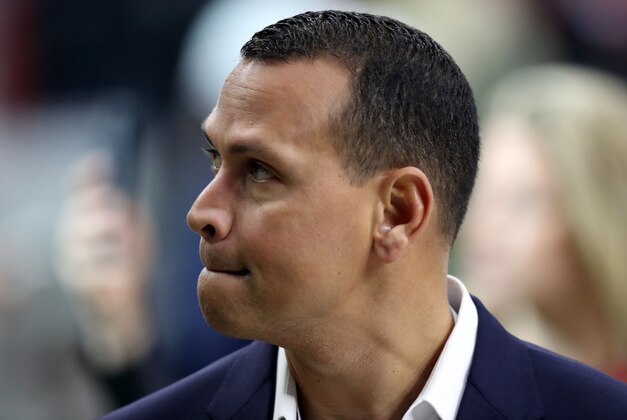 Feb 5, 2017; Houston, TX, USA; MLB former player Alex Rodriguez in attendance for Super Bowl LI between the Atlanta Falcons and the New England Patriots at NRG Stadium. Mandatory Credit: Kevin Jairaj-USA TODAY Sports