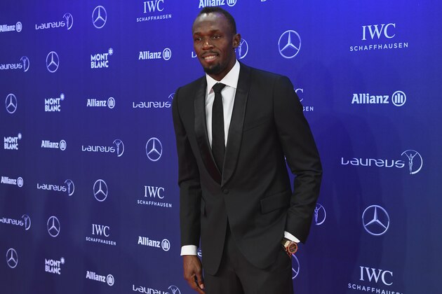 MONACO - FEBRUARY 14:  Laureus World Sportsman of the Year Award nominee Athlete Usain Bolt of Jamaica attends the 2017 Laureus World Sports Awards at the Salle des Etoiles,Sporting Monte Carlo on February 14, 2017 in Monaco, Monaco.  (Photo by Stuart C. Wilson/Getty Images for Laureus)