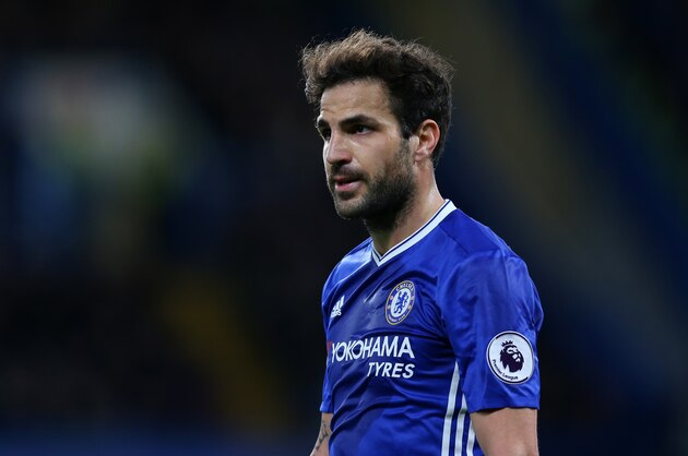 LONDON, ENGLAND - APRIL 05: Cesc Fabregas of Chelsea during the Premier League match between Chelsea and Manchester City at Stamford Bridge on April 5, 2017 in London, England. (Photo by Catherine Ivill - AMA/Getty Images)