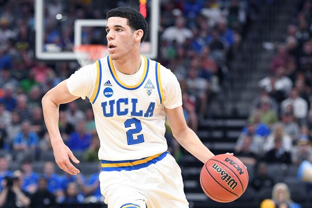 SACRAMENTO, CA - MARCH 19:  Lonzo Ball #2 of the UCLA Bruins handles the ball on offense against the Cincinnati Bearcats during the second round of the 2017 NCAA Men's Basketball Tournament at Golden 1 Center on March 19, 2017 in Sacramento, California.  (Photo by Thearon W. Henderson/Getty Images)