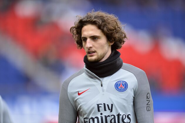 PARIS, FRANCE - MAY 06:  Adrien Rabiot of Paris Saint-Germain reacts during warmup before the Ligue 1 match between Paris Saint-Germain and Bastia at Parc des Princes on May 6, 2017 in Paris, France.  (Photo by Aurelien Meunier/Getty Images)