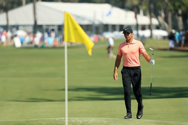 PONTE VEDRA BEACH, FL - MAY 10:  Jason Day of Australia walks during a practice round prior to the THE PLAYERS Championship at the Stadium course at TPC Sawgrass on May 10, 2017 in Ponte Vedra Beach, Florida.  (Photo by Mike Ehrmann/Getty Images)