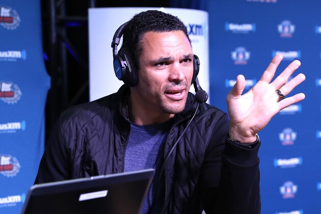 HOUSTON, TX - FEBRUARY 02: Former NFL player Tony Gonzalez visits the SiriusXM set at Super Bowl 51 Radio Row at the George R. Brown Convention Center on February 2, 2017 in Houston, Texas. (Photo by Cindy Ord/Getty Images for Sirius XM) HOUSTON, TX - FEBRUARY 02: Former NFL player Tony Gonzalez visits the SiriusXM set at Super Bowl 51 Radio Row at the George R. Brown Convention Center on February 2, 2017 in Houston, Texas. (Photo by Cindy Ord/Getty Images for Sirius XM)