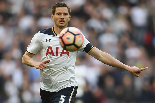 LONDON, ENGLAND - APRIL 22:  Jan Vertonghen of Tottenham Hotspur in action during The Emirates FA Cup Semi-Final between Chelsea and Tottenham Hotspur at Wembley Stadium on April 22, 2017 in London, England.  (Photo by Mike Hewitt/Getty Images,)