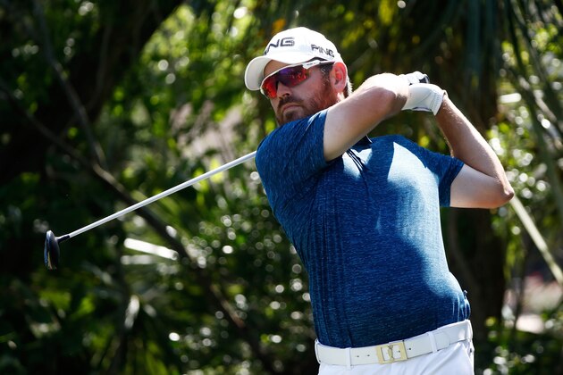 PONTE VEDRA BEACH, FL - MAY 12:  Louis Oosthuizen of South Africa plays his shot from the fifth tee during the second round of the THE PLAYERS Championship at the Stadium course at TPC Sawgrass on May 12, 2017 in Ponte Vedra Beach, Florida.  (Photo by Sam Greenwood/Getty Images)