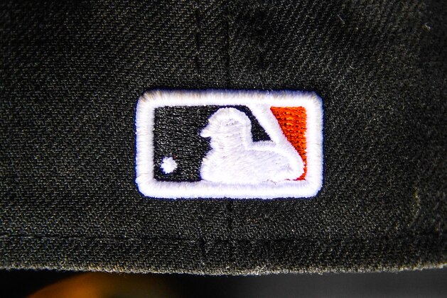 MIAMI, FL - APRIL 28: Major League Baseball logo on the back of a New Era hat during the game between the Miami Marlins and the Pittsburgh Pirates at Marlins Park on April 28, 2017 in Miami, Florida. (Photo by Mark Brown/Getty Images) *** Local Caption ***