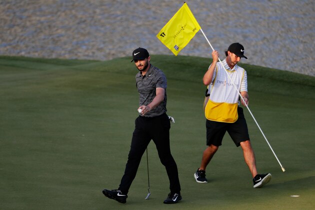 PONTE VEDRA BEACH, FL - MAY 13:  Kyle Stanley of the United States reacts after putting on the 17th green during the third round of THE PLAYERS Championship at the Stadium course at TPC Sawgrass on May 13, 2017 in Ponte Vedra Beach, Florida.  (Photo by Jamie Squire/Getty Images)