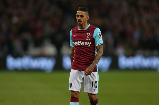 STRATFORD, ENGLAND - MAY 05: Manuel Lanzini of West Ham during the Premier League match between West Ham United and Tottenham Hotspur at London Stadium on May 5, 2017 in Stratford, England. (Photo by Catherine Ivill - AMA/Getty Images)
