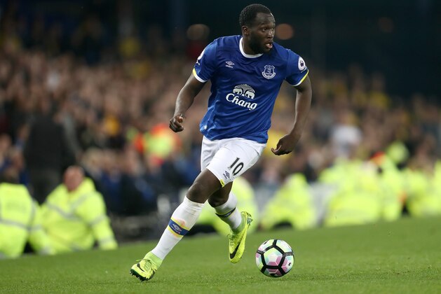LIVERPOOL, ENGLAND - MAY 12: Romelu Lukaku of Everton during the Premier League match between Everton and Watford at Goodison Park on May 12, 2017 in Liverpool, England. (Photo by James Baylis - AMA/Getty Images)