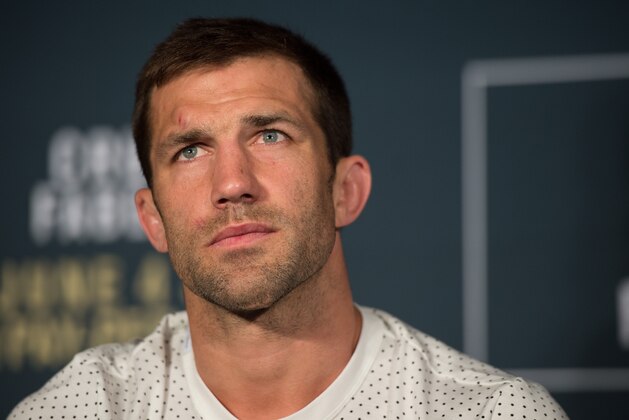 INGLEWOOD, CA - JUNE 04:  Luke Rockhold attends the post fight press conference after the UFC 199 event at The Forum on June 4, 2016 in Inglewood, California.  (Photo by Brandon Magnus/Zuffa LLC/Zuffa LLC via Getty Images)