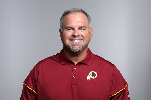 This is a 2016 photo of Greg Manusky of the Washington Redskins NFL football team. This image reflects the Washington Redskins active roster as of Monday, June 13, 2016 when this image was taken. (AP Photo)