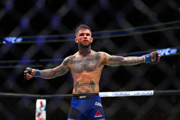 December 30, 2016; Las Vegas, NV, USA; Cody Garbrandt celebrates after defeating Dominick Cruz (not pictured) during UFC 207 at T-Mobile Arena. Mandatory Credit: Mark J. Rebilas-USA TODAY Sports December 30, 2016; Las Vegas, NV, USA; Cody Garbrandt celebrates after defeating Dominick Cruz (not pictured) during UFC 207 at T-Mobile Arena. Mandatory Credit: Mark J. Rebilas-USA TODAY Sports