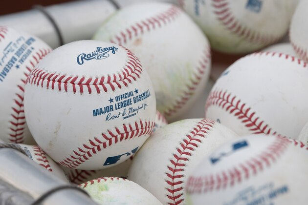 WASHINGTON, DC - APRIL 05:  A basket of baseballs on the field before the game between the Washington Nationals and the Miami Marlins at Nationals Park on April 5, 2017 in Washington, DC.  (Photo by G Fiume/Getty Images) *** Local Caption ***