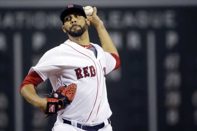 Boston Red Sox starting pitcher David Price delivers to the Baltimore Orioles in the first inning of a baseball game at Fenway Park, Monday, Sept. 12, 2016, in Boston. (AP Photo/Elise Amendola)
