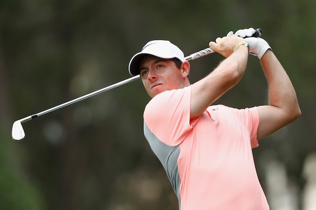 PONTE VEDRA BEACH, FL - MAY 14:  Rory McIlroy of Northern Ireland plays a shot on the first hole during the final round of THE PLAYERS Championship at the Stadium course at TPC Sawgrass on May 14, 2017 in Ponte Vedra Beach, Florida.  (Photo by Sam Greenwood/Getty Images)