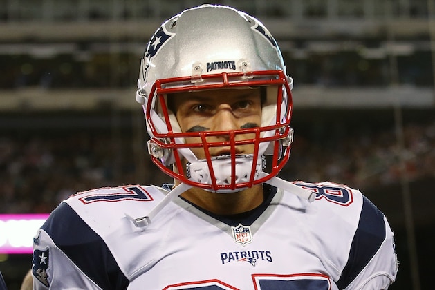 New England Patriots tight end Rob Gronkowski leaves the field after being injured during an NFL football game against the New York Jets at MetLife Stadium in East Rutherford, N.J. Sunday, Nov. 17, 2016. (Winslow Townson/AP Images for Panini) New England Patriots tight end Rob Gronkowski leaves the field after being injured during an NFL football game against the New York Jets at MetLife Stadium in East Rutherford, N.J. Sunday, Nov. 17, 2016. (Winslow Townson/AP Images for Panini)