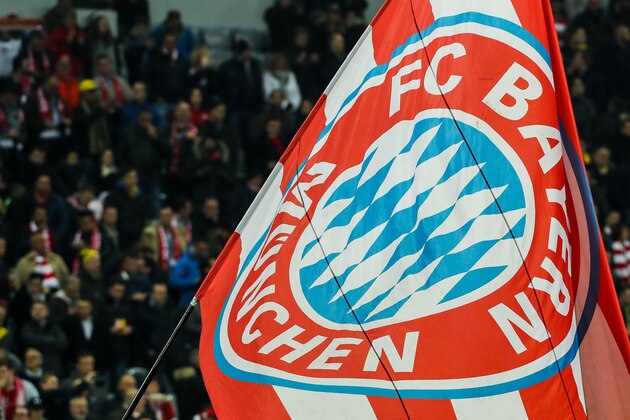 MUNICH, GERMANY - APRIL 26: Bayern Munich flag is seen during the German Cup (DFB Cup) semi final soccer match between FC Bayern Munich and Borussia Dortmund at the Allianz Arena on April 26, 2017, in Munich, Germany. (Photo by TF-Images/Getty Images)