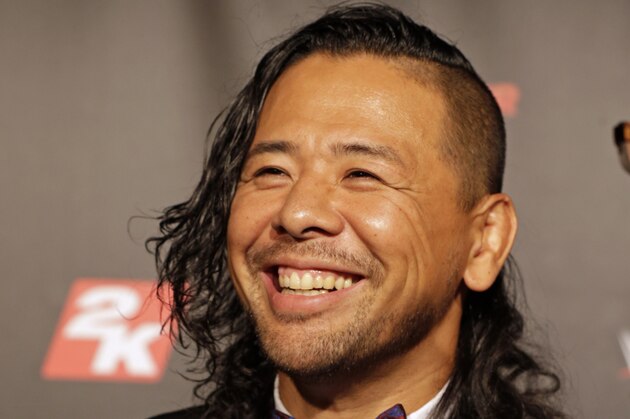 IMAGE DISTRIBUTED FOR 2K - WWE NXT Superstar Shinsuke Nakamura on the red carpet at the WWE 2K17 SummerSlam Kickoff Event in New York, on Friday, Aug. 19, 2016. (Adam Hunger/AP Images for 2K)