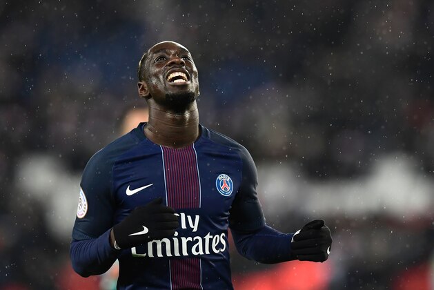 Paris Saint-Germain's French forward Jean-Kevin Augustin reacts  during the French L1 football match between Paris Saint-Germain (PSG) and Lorient (FCL) at the Parc des Princes stadium in Paris, on December 21, 2016. / AFP / MIGUEL MEDINA        (Photo credit should read MIGUEL MEDINA/AFP/Getty Images)