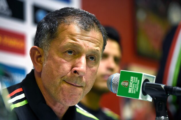 LAS VEGAS, NV - FEBRUARY 07:  Head coach Juan Carlos Osorio of Mexico speaks during a news conference at UNLV ahead of the Mexico National Team's inaugural match of its 2017 U.S. tour on February 9, 2017 in Las Vegas, Nevada. Mexico will play Iceland on February 10 at Sam Boyd Stadium in Las Vegas.  (Photo by David J. Becker/Getty Images)