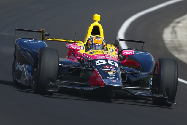 INDIANAPOLIS, IN - MAY 18: Jack Harvey is seen during practice for the Indianapolis 500 at Indianapolis Motor Speedway on May 18, 2017 in Indianapolis, In. (Photo by Michael Hickey/Getty Images)