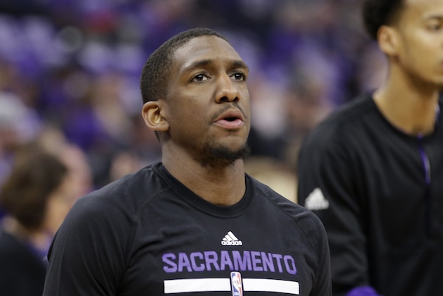 Sacramento Kings guard Langston Galloway before an NBA basketball game against the Phoenix Suns, Tuesday, April 11, 2017, in Sacramento, Calif. The Kings won 129-104. (AP Photo/Rich Pedroncelli)