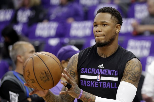 Sacramento Kings guard Ben McLemore before an NBA basketball game against the Phoenix Suns, Tuesday, April 11, 2017, in Sacramento, Calif. The Kings won 129-104. (AP Photo/Rich Pedroncelli)