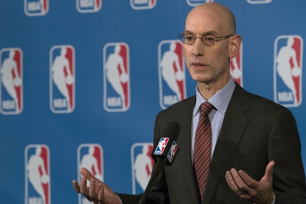 NBA Commissioner Adam Silver speaks to reporters during a news conference, Friday, Oct. 21, 2016, in New York. Silver says the league and players have made NBA Commissioner Adam Silver speaks to reporters during a news conference, Friday, Oct. 21, 2016, in New York. Silver says the league and players have made