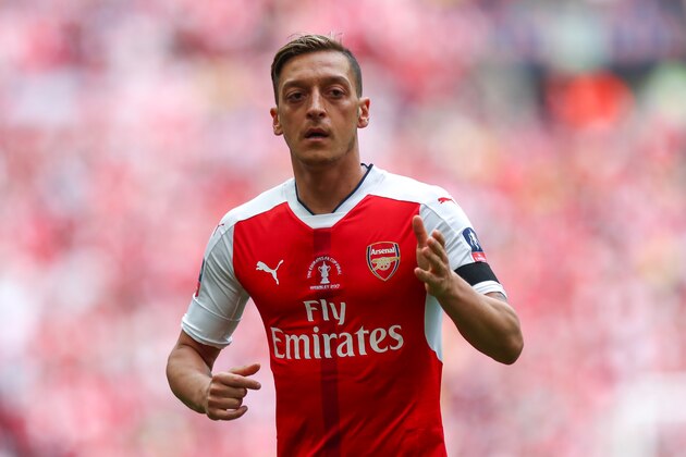 LONDON, ENGLAND - MAY 27:  Mesut Ozil of Arsenal during the Emirates FA Cup Final match between Arsenal and Chelsea at Wembley Stadium on May 27, 2017 in London, England. (Photo by Robbie Jay Barratt - AMA/Getty Images)
