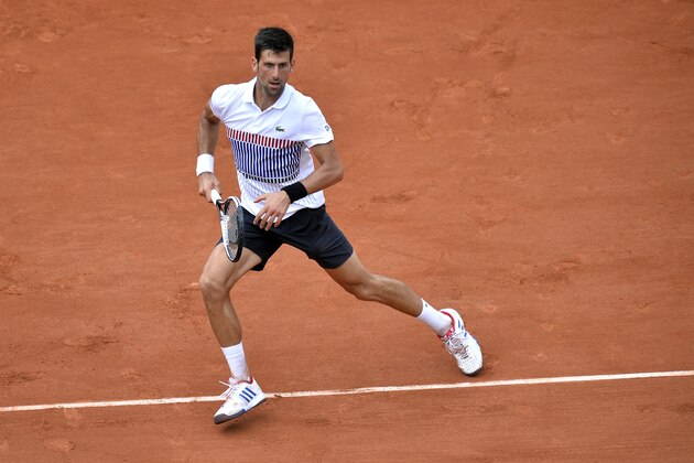 PARIS, FRANCE - JUNE 02: Novak Djokovic of Serbia runs for the ball during his Men's single match against Diego Schwartzman of Argentina on day six of the 2017 French Open at Roland Garros on June 02, 2017 in Paris, France. (Photo by Aurelien Meunier/Getty Images) PARIS, FRANCE - JUNE 02: Novak Djokovic of Serbia runs for the ball during his Men's single match against Diego Schwartzman of Argentina on day six of the 2017 French Open at Roland Garros on June 02, 2017 in Paris, France. (Photo by Aurelien Meunier/Getty Images)