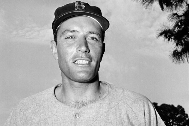 Jimmy A. Piersall,  outfielder for the Boston Red Sox at spring training at Sarasota, Florida, in March of 1958.       (AP Photo/ Harry Harris)