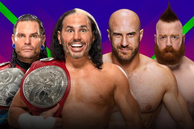 Cesaro and Sheamus will challenge The Hardy Boyz for the tag titles on Sunday.