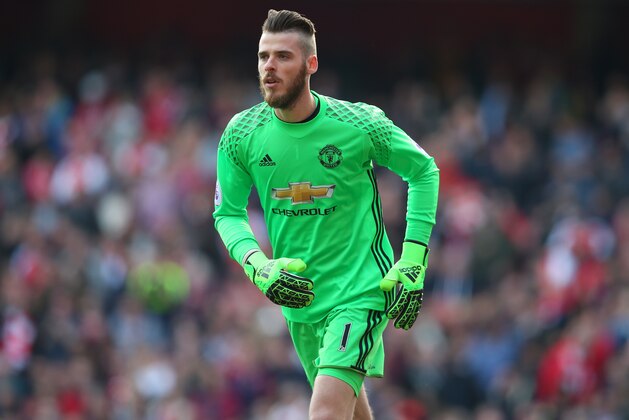 LONDON, ENGLAND - MAY 07: Manchester United goalkeeper, David de Gea during the Premier League match between Arsenal and Manchester United at Emirates Stadium on May 7, 2017 in London, England. (Photo by Catherine Ivill - AMA/Getty Images)