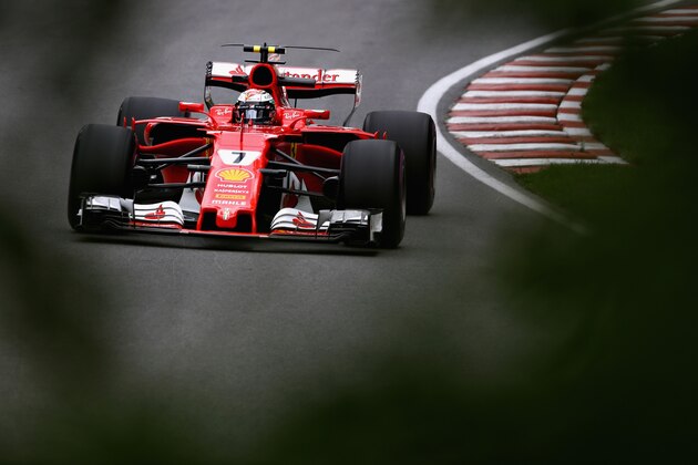 MONTREAL, QC - JUNE 09: Kimi Raikkonen of Finland driving the (7) Scuderia Ferrari SF70H on track during practice for the Canadian Formula One Grand Prix at Circuit Gilles Villeneuve on June 9, 2017 in Montreal, Canada.  (Photo by Mark Thompson/Getty Images)