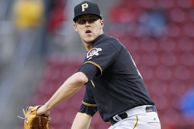 CINCINNATI, OH - MAY 03: Jameson Taillon #50 of the Pittsburgh Pirates pitches during a game against the Cincinnati Reds at Great American Ball Park on May 3, 2017 in Cincinnati, Ohio. The Reds defeated the Pirates 7-2. (Photo by Joe Robbins/Getty Images)