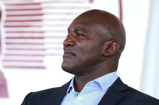 CANASTOTA, NY - JUNE 11: Inductee Evander Holyfield is seen during the International Boxing Hall of Fame induction Weekend of Champions event on June 11, 2017 in Canastota, New York. (Photo by Alex Menendez/Getty Images)