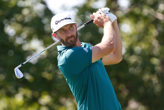 DUBLIN, OH - JUNE 02: Dustin Johnson watches his tee shot on the 14th hole during the second round of the Memorial Tournament at Muirfield Village Golf Club on June 2, 2017 in Dublin, Ohio. (Photo by Matt Sullivan/Getty Images) DUBLIN, OH - JUNE 02: Dustin Johnson watches his tee shot on the 14th hole during the second round of the Memorial Tournament at Muirfield Village Golf Club on June 2, 2017 in Dublin, Ohio. (Photo by Matt Sullivan/Getty Images)