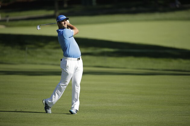 DUBLIN, OH - JUNE 02:  Jon Rahm of Spain hits his second shot on the 14h hole during the second round of the Memorial Tournament at Muirfield Village Golf Club on June 2, 2017 in Dublin, Ohio.  (Photo by Andy Lyons/Getty Images)