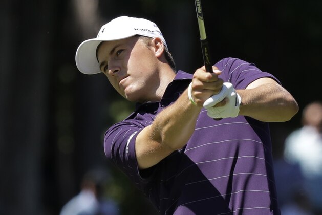 Jordan Spieth watches his shot to the ninth green during the second round of the Memorial golf tournament, Friday, June 2, 2017, in Dublin, Ohio. (AP Photo/Darron Cummings) Jordan Spieth watches his shot to the ninth green during the second round of the Memorial golf tournament, Friday, June 2, 2017, in Dublin, Ohio. (AP Photo/Darron Cummings)