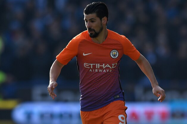 HUDDERSFIELD, ENGLAND - FEBRUARY 18:  Nolito of Manchester City during the The Emirates FA Cup Fifth Round match between Huddersfield Town and Manchester City at John Smith's Stadium on February 18, 2017 in Huddersfield, England.  (Photo by Gareth Copley/Getty Images)