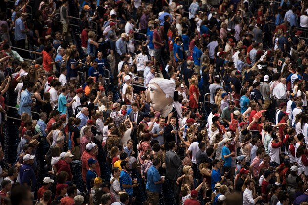 People attend the Congressional Baseball Game between Democrats and Republicans at Nationals Stadium June 15, 2017 in Washington, DC.
This year's congressional charity baseball game is proceeding after a rifle-wielding critic of President Donald Trump opened fire June 14, 2017 on US lawmakers practicing for the charity event, seriously wounding a top Republican congressman and three others before he was killed by police. / AFP PHOTO / Brendan Smialowski        (Photo credit should read BRENDAN SMIALOWSKI/AFP/Getty Images)