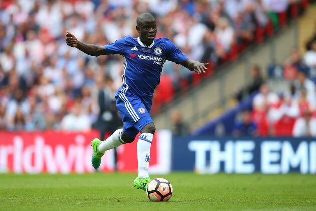 LONDON, ENGLAND - MAY 27: NÕgolo Kante of Chelsea during the Emirates FA Cup Final match between Arsenal and Chelsea at Wembley Stadium on May 27, 2017 in London, England. (Photo by Catherine Ivill - AMA/Getty Images)