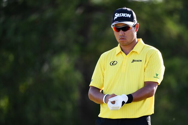 HARTFORD, WI - JUNE 16:  A general view of Hideki Matsuyama of Japan during the second round of the 2017 U.S. Open at Erin Hills on June 16, 2017 in Hartford, Wisconsin.  (Photo by Ross Kinnaird/Getty Images)