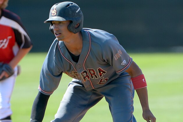 NEWHALL, CA - MAY 27:  Royce Lewis #6 of JSerra Catholic High School, San Juan Capistrano, CA. plays in a  high school playoff game in Newhall, CA on May 27, 2016.  (Photo by Jayne Kamin-Oncea/Jayne Kamin-Oncea)